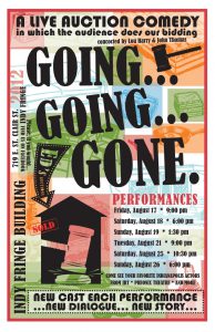 Going, Going, Gone. performance poster