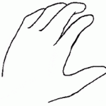 hand pulling or grasping